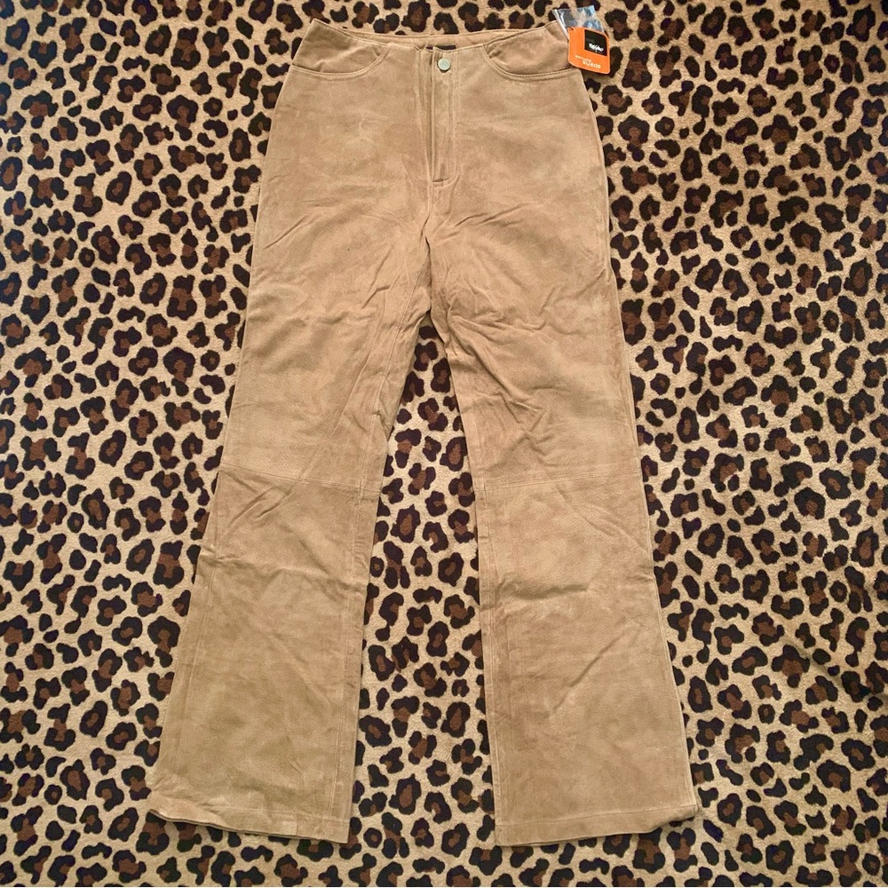 Mossimo 90s y2k vintage suede leather Flare Pants